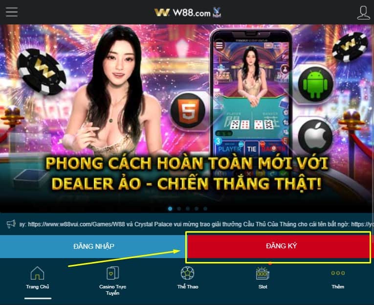 Hướng Dẫn Đăng Nhập W88: Link Vào W88 Nhanh Và An Toàn