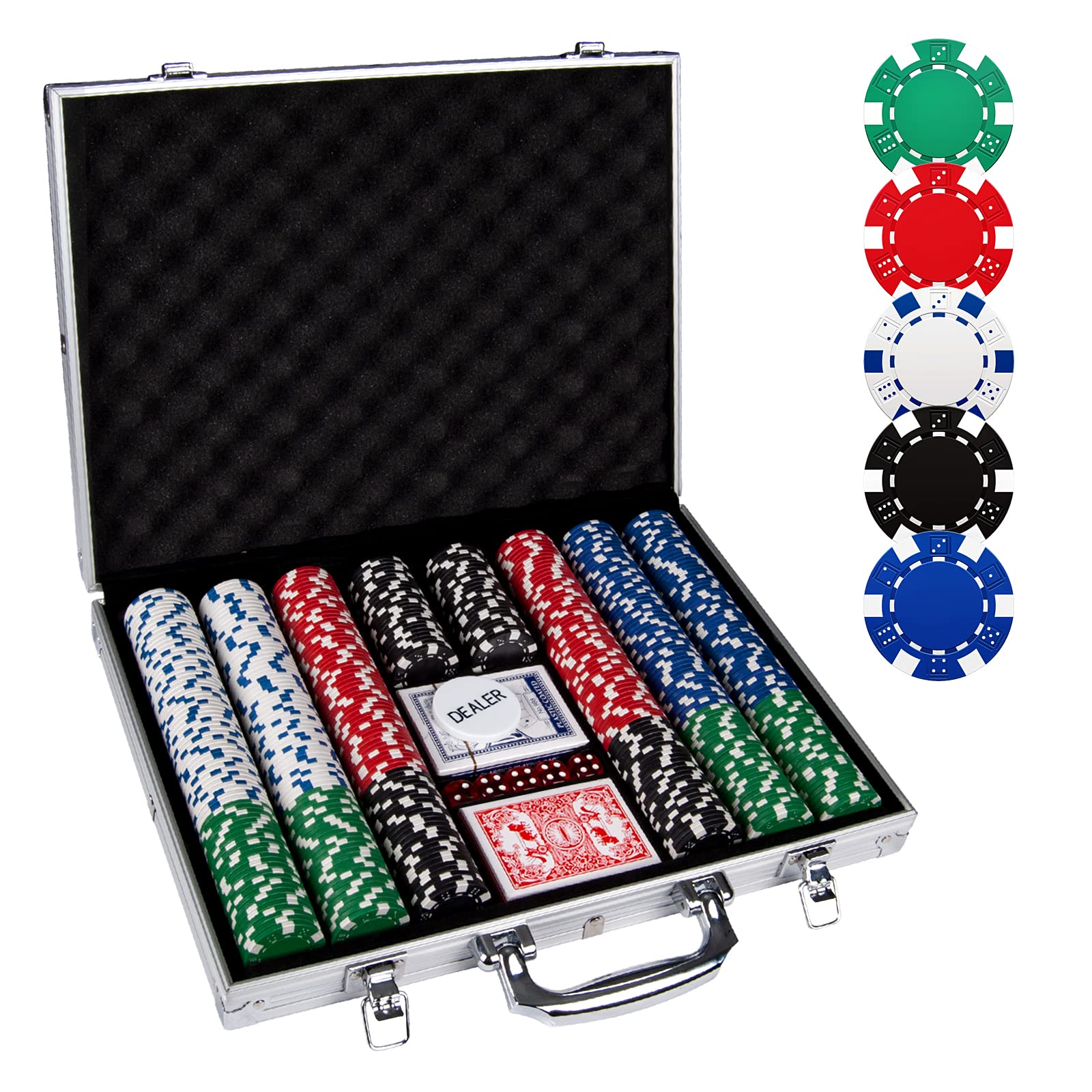 Mua Bộ Chip Poker 13.5 Gram Cho Trò Chơi Texas Holdem và Blackjack