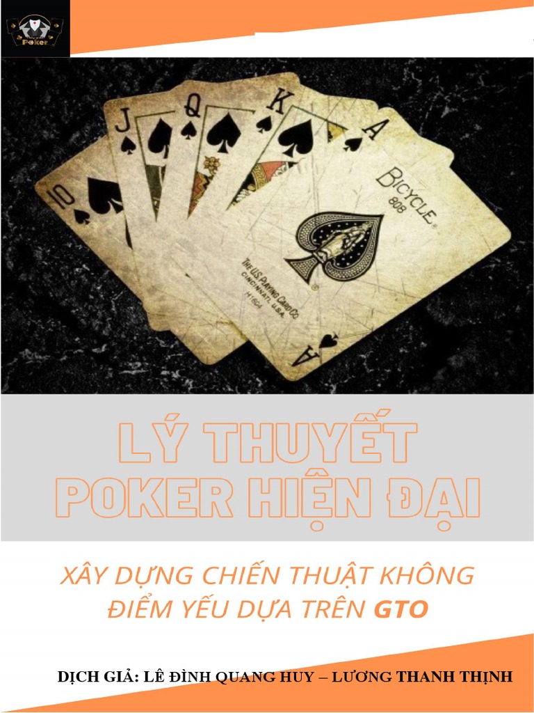 Sách dạy chơi poker: Phương pháp GTO và cách áp dụng hiệu quả